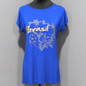 Pierim Bright Blue Brazil Tee